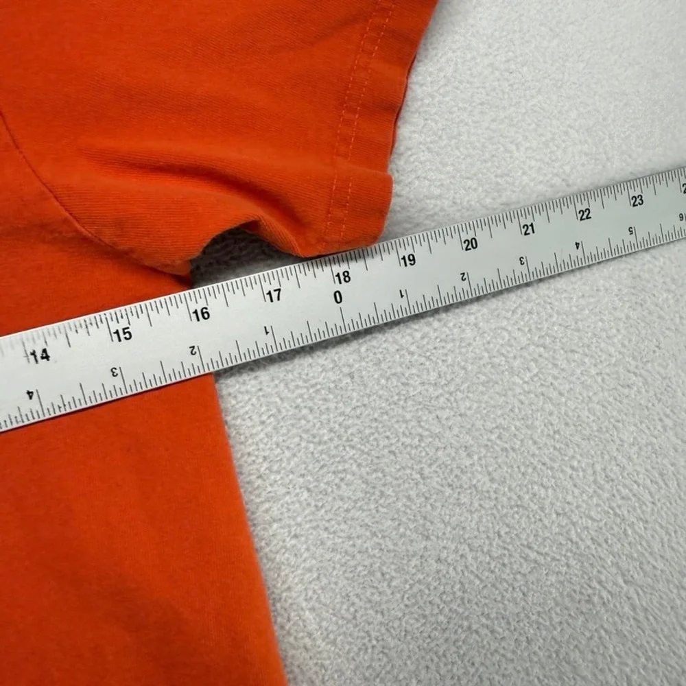 Vintage Nike Shirt Boys Small Orange Tech Bubbles y2k Center Swoosh Graphic y2k